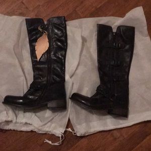 BED STU Skyla Buckle Black Leather Boot NWT 7.5